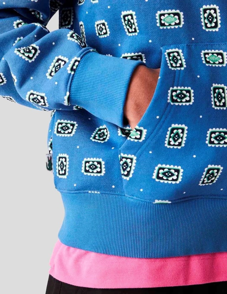 LASOSTE water fit hoodie vaporeaux / multico